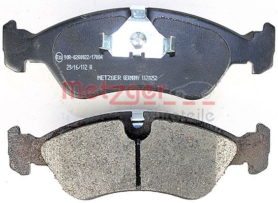 METZGER 1170252 Bremsbelagsatz, Scheibenbremse